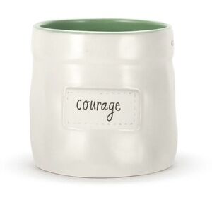 DEMDACO Courage Ceramic Stoneware Planter Cachepot